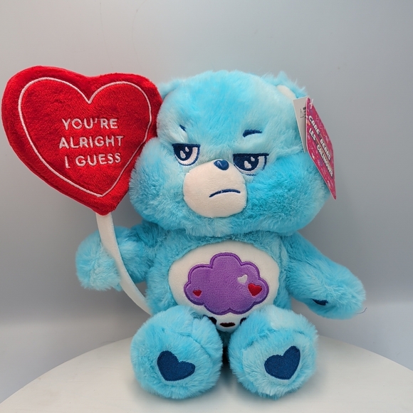 Care Bears Other - Blue Plush Bear with Heart